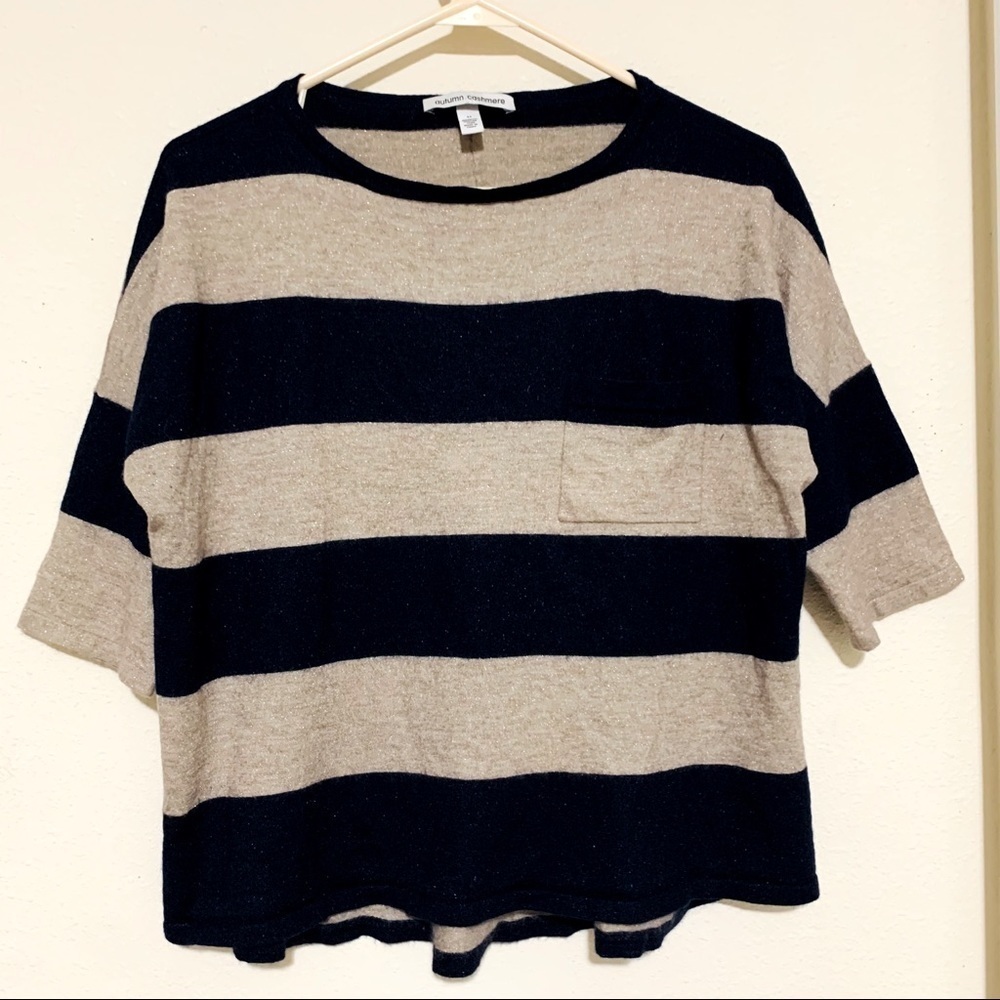 AUTUMN CASHMERE•Capri striped sweater